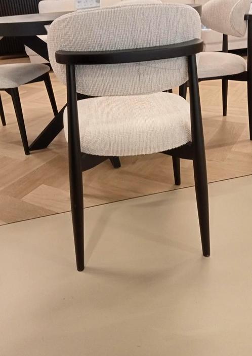 Stoelen, Huis en Inrichting, Stoelen, Stof, Zwart, Ophalen