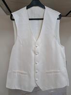 Witte trouw gilet met pochet en das, Kleding | Heren, Trouwkleding en Trouwaccessoires, Ophalen, Zo goed als nieuw