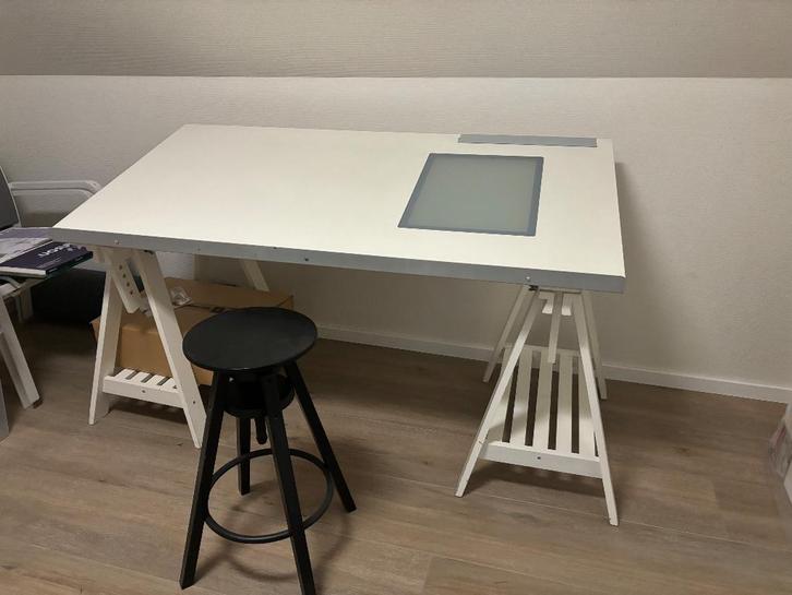 Tekentafel verstelbaar, Doe-het-zelf en Bouw, Tekentafels, Zo goed als nieuw, 130 tot 150 cm, Ophalen