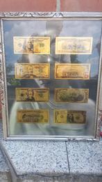 cadre avec 8 billets DOLLAR plaqué or, Enlèvement ou Envoi
