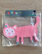 Kapstok roze poes / kat, muurkapstok hout Prémaman - NIEUW, Ophalen of Verzenden, Nieuw, Kapstokje
