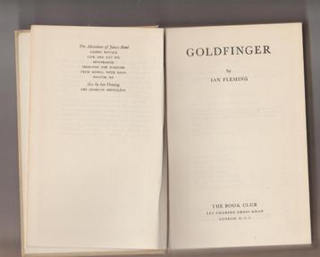 GOLD FINGER IAN FLEMING JAMES BOND 1959 ENGELS