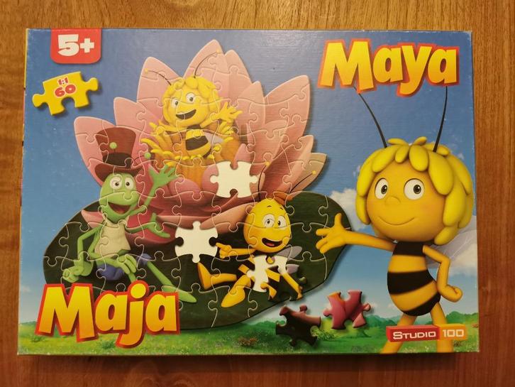 Puzzel Maya de bij - 60 stukjes, Kinderen en Baby's, Speelgoed | Educatief en Creatief, Puzzelen, Ophalen of Verzenden