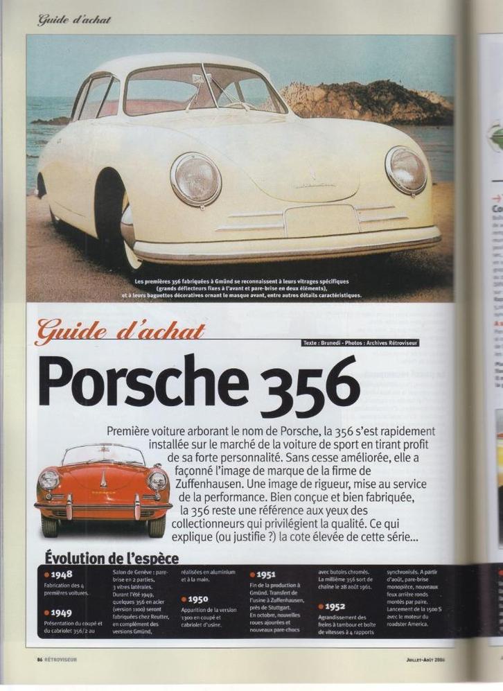 Porsche 356 Guide d'Achat voiture de collection, Boeken, Auto's | Folders en Tijdschriften, Gelezen, Porsche, Verzenden