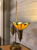 Oude bureaulamp met tiffany, Antiek en Kunst, Ophalen