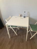 Klein eettafeltje (bv op kot), Ophalen, Gebruikt, 50 tot 100 cm, Vierkant