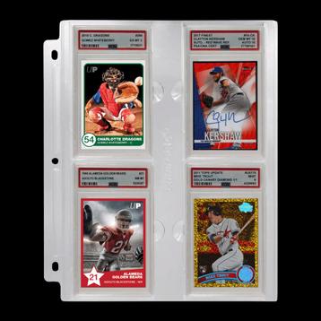 4-Pocket Pagina voor Gegradeerde PSA Slabs beschikbaar voor biedingen