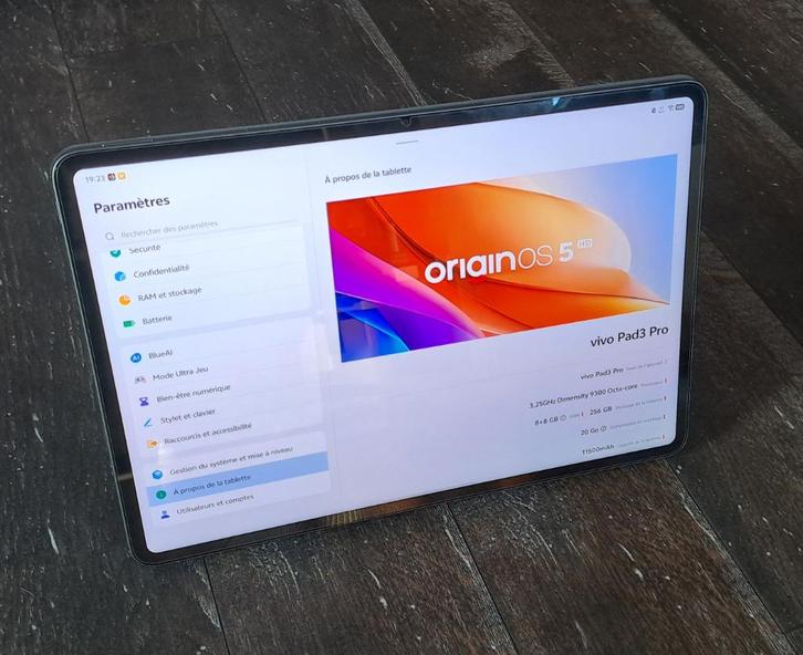 Vivo Pad 3 Pro, Informatique & Logiciels, Android Tablettes, Comme neuf, Wi-Fi, 13 pouces ou plus, 256 GB, Enlèvement