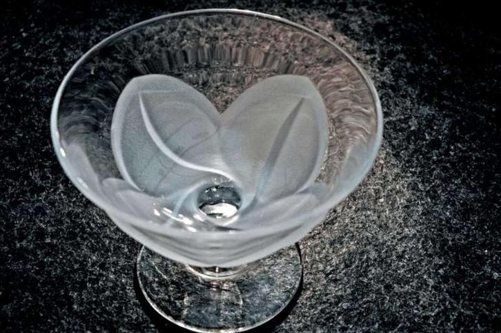 6 kristallen dessertcoupes, Huis en Inrichting, Keuken | Servies, Kom(men), Glas, Ophalen of Verzenden