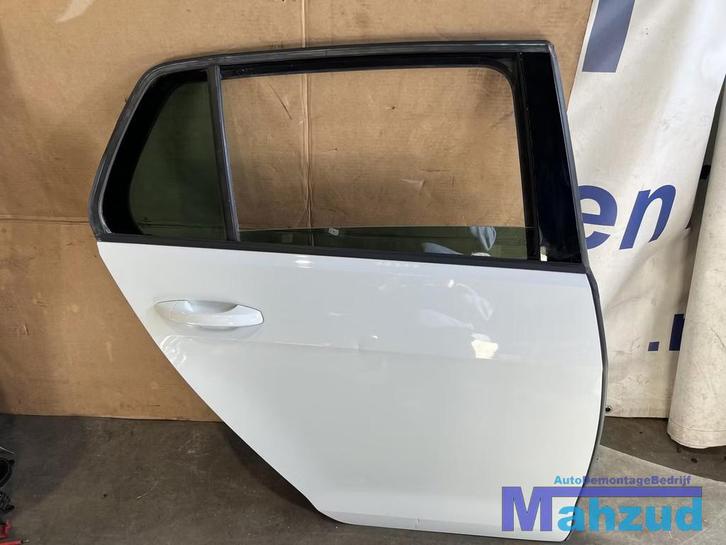 VW GOLF 7 hatchback Wit rechts achter deur portier 2013-2021, Auto-onderdelen, Carrosserie, Deur, Volkswagen, Achter, Rechts, Gebruikt