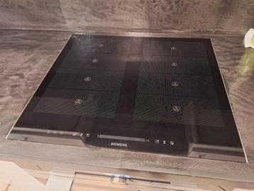 Siemens inductiekookplaat  - in perfecte staat, 4 zones de cuisson, Encastré, Comme neuf, Enlèvement
