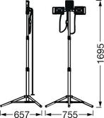 Bouwverlichting | werklamp met statief | GRATIS LEVERING, -, Verzenden, -, Nieuw