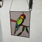 Vitrail décoratif – Perroquet coloré – signé BRANS.H, Enlèvement ou Envoi