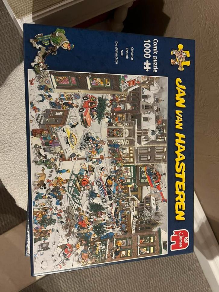 1000 stukjes Kerstmis jan van haasteren, Hobby en Vrije tijd, Denksport en Puzzels, Ophalen of Verzenden