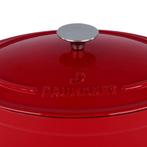 Daumonet Bocuse Gietijzeren Braadpan Kersenrood Wit NIEUW, Ophalen, Gietijzer, Nieuw, Keramische plaat