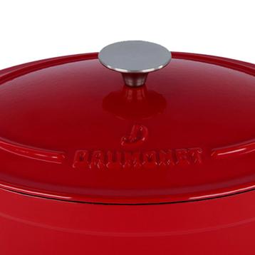 Daumonet Bocuse Gietijzeren Braadpan Kersenrood Wit NIEUW 