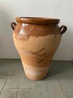 Grand cache-pot en terre cuite céramique, Jardin & Terrasse, Pots de fleurs, Comme neuf, 25 à 40 cm, Rond, Balcon