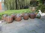 Franse wijnfles in originele mand 60 liter 90 euro per stuk, Hobby en Vrije tijd, Ophalen, Zo goed als nieuw