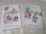 2 Vintage Postkaarten  "Gelukkig Nieuwjaar", Verzamelen, Postkaarten | Themakaarten, Gelopen, Feest(dag), Ophalen of Verzenden