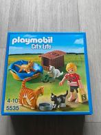 Playmobil 2 sets katten en konijnen, Kinderen en Baby's, Speelgoed | Playmobil, Ophalen of Verzenden, Zo goed als nieuw, Complete set