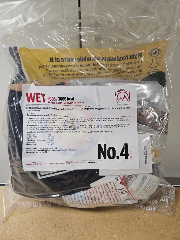 Zweedse militaire rantsoenen (enkel), Ophalen of Verzenden