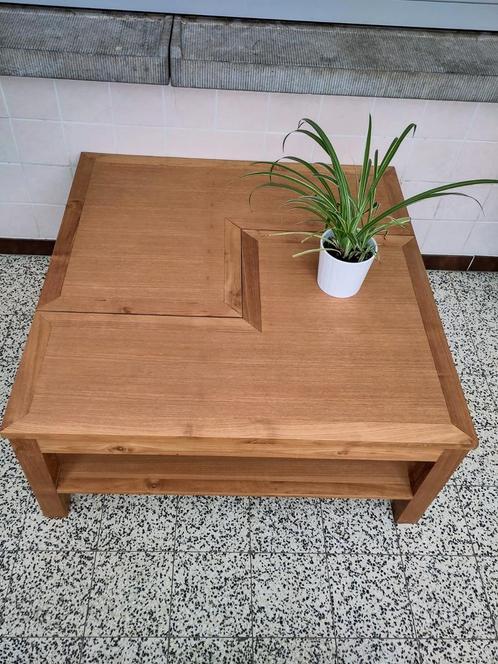 Teak salontafel in twee vormen, Huis en Inrichting, Tafels | Salontafels, Zo goed als nieuw, Minder dan 50 cm, Teakhout, Ophalen