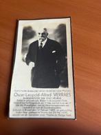 Rouwkaart O.Verraes-Burgemeester Brussel 1855 + Veurne 1935, Verzamelen, Bidprentjes en Rouwkaarten, Verzenden, Rouwkaart