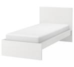 Ikea Wit bed met lattenboden te koop, Huis en Inrichting, Ophalen, Gebruikt, Eenpersoons, Wit