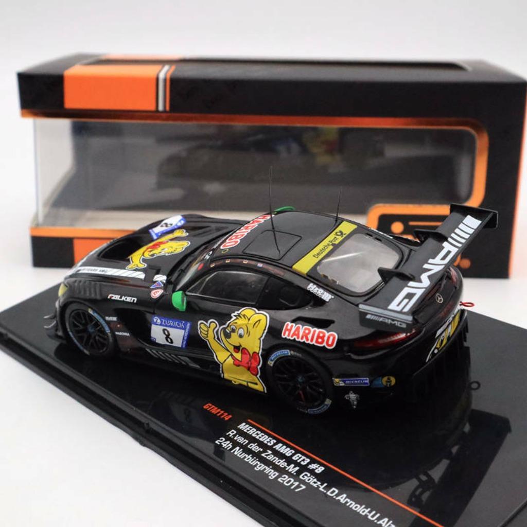 1:43 Ixo Mercedes Benz AMG GT3 #8 2017 HARIBO, Ophalen of Verzenden, Nieuw, Auto