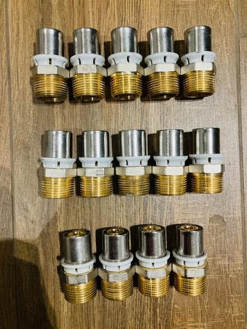 Perskoppelingen - Alpex Recht - 3/4"M x 20/2 + 3/4"M x 26/3 beschikbaar voor biedingen