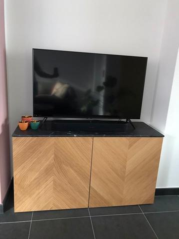 Meuble TV Ikea Besta + plateau