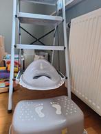 Toiletringverkleiner en opstapje, Ophalen