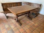 Ensemble table et banc en coin, Ancien, 150 à 200 cm, Enlèvement, Utilisé