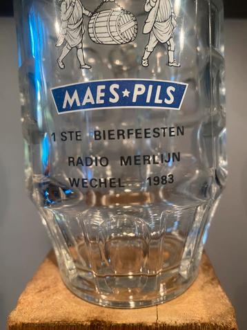 Maes Pils chope 0,5l  wechel 1983 beschikbaar voor biedingen