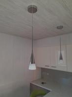lampen, Huis en Inrichting, Lampen | Plafondlampen, Ophalen, Zo goed als nieuw, Glas, Modern