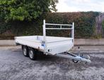 Plateau dubbelas 750kg 158x310cm, Ophalen, Zo goed als nieuw