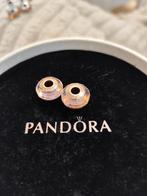Pandora rosé bedels, Handtassen en Accessoires, Bedels, Ophalen, Zo goed als nieuw, Glas of Kristal, Pandora