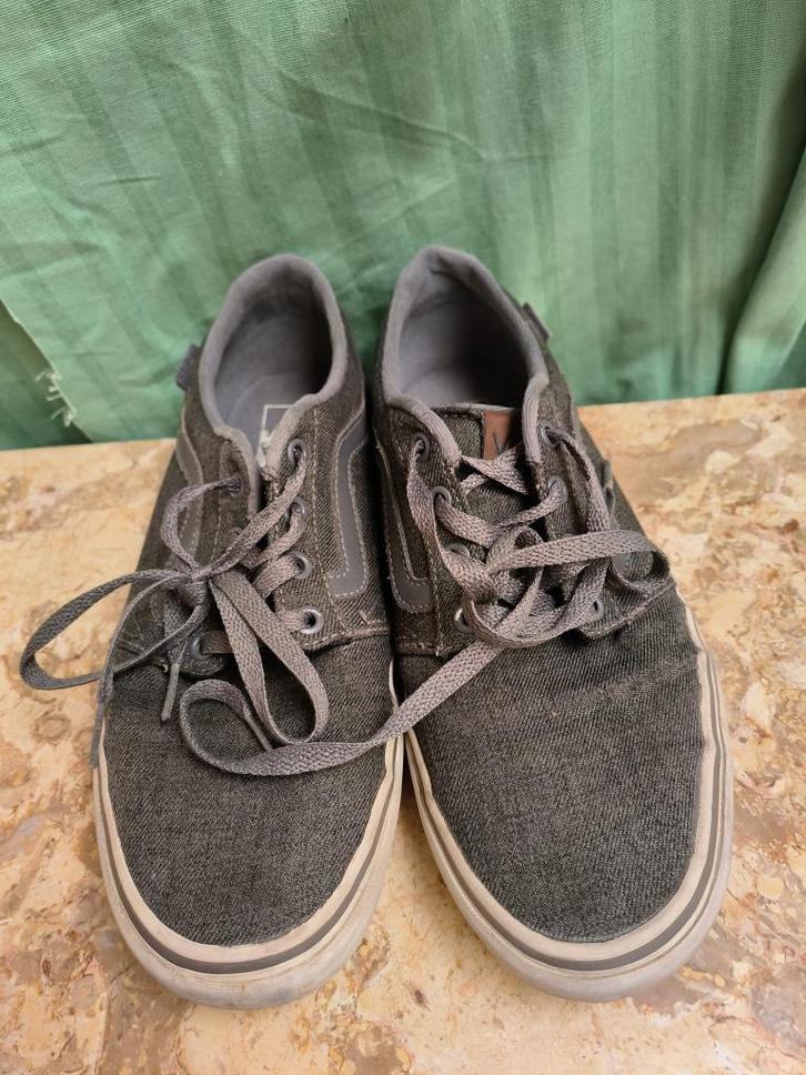 Blauw stoffen herenschoenen (maat 41), Kleding | Heren, Schoenen, Gedragen, Sneakers, Blauw, Ophalen