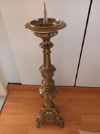 ZWARE BRONZEN BAROKKERKKANDELAAR, Enlèvement ou Envoi, Cuivre ou Bronze