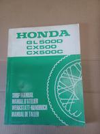 Werkplaatshandboek honda gl500d cx500 cx500c, Motoren, Ophalen of Verzenden, Honda