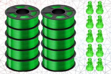 JAYO Transparant PLA Groen 3D FDM filament 1.75 1.1kg beschikbaar voor biedingen