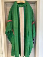 Groene kazuifel Slabbinck met stola, Antiek en Kunst, Ophalen of Verzenden