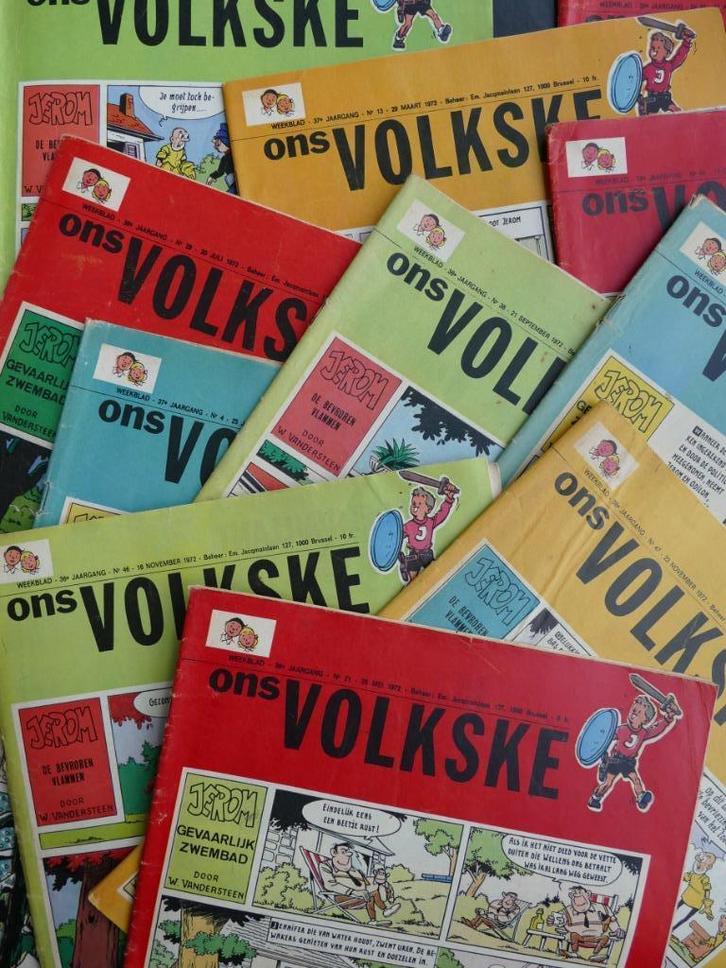 12 strip weekbladen Ons Volkske jaargang 36 & 37, Boeken, Stripverhalen, Gelezen, Meerdere stripboeken, Ophalen of Verzenden