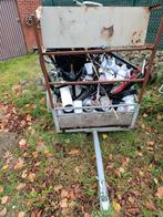 aanhanger met oud ijzer erop, Diversen, Overige Diversen, Ophalen, Gebruikt