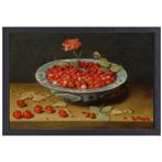 Nature morte aux fraises dans un bol en porcelaine - Jacob v, Envoi, Création originale, 50 à 75 cm, 50 à 75 cm