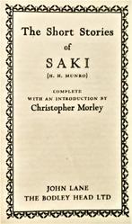 The Short Stories of Saki (H. H. Munro) - 1936 - Chr. Morley, Gelezen, Europa overig, Verzenden, Hector Hugh Munro