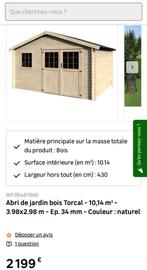 Nieuw tuinhuisje 400 cm x 300 cm in 34 mm dik, Ophalen, 200 tot 400 cm, Tuinhuis, Zo goed als nieuw