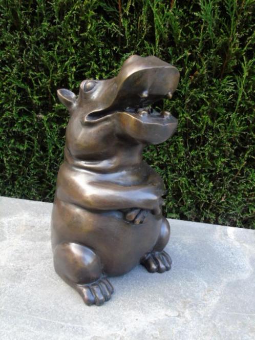 statue d un hippopotame en bronze , jet d eau , superbe !, Jardin & Terrasse, Pièces d'eau & Fontaines, Neuf, Fontaine, Autres matériaux