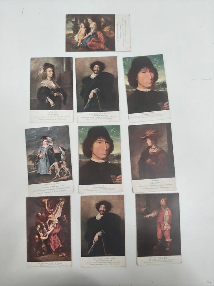 Antieke kunst postkaarten Olympiade 1920-1924, Verzamelen, Postkaarten | België, Antwerpen, Ophalen of Verzenden