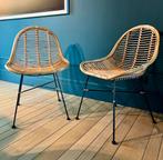 2 stoelen rotan - riet, Huis en Inrichting, Stoelen, Ophalen, Zo goed als nieuw, Twee
